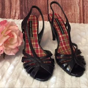 NIB Chinese Laundry MITZI Black Leather Peep Toe!